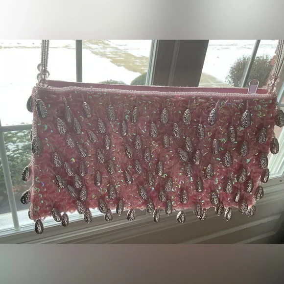 Laviola Beaded Sequins Evening Bag NWOT - Picture 7 of 10